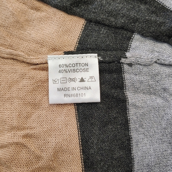 Belldini asymmetrical color block tunic sweater, cotton blend, size M, stretch. - Picture 10 of 14